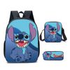 Catzon Cartoon Backpack Set With Shoulder Bag & Pencil Bag Adjustable-i