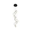 10 Light  Ring Pendant  - Delessi Bolla - Black