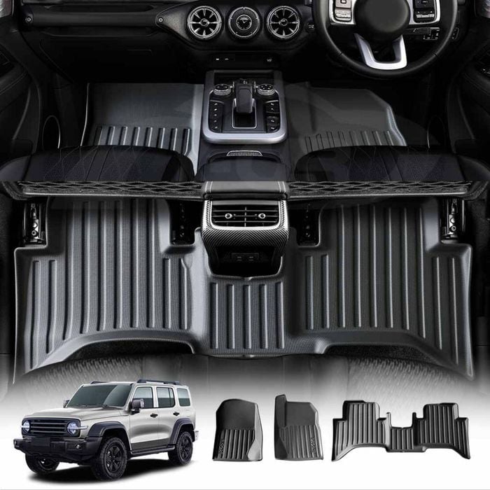 3D All-Weather TPE Floor Mats for GWM Tank 300 2023-Onwards Heavy Duty Customized Floor Liners