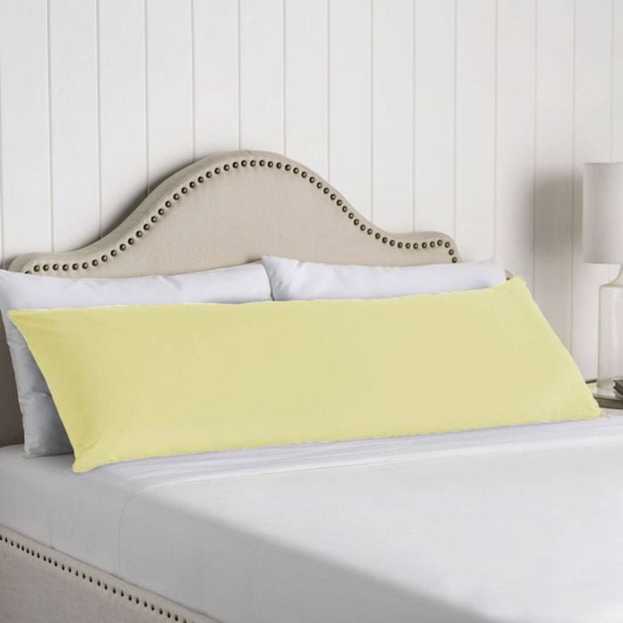 Artex 100% Cotton Body Pillowcase Mia Collection Rich Cream