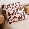 Standard Pillowcase – 100% Cotton (Light Pink/Brown)
