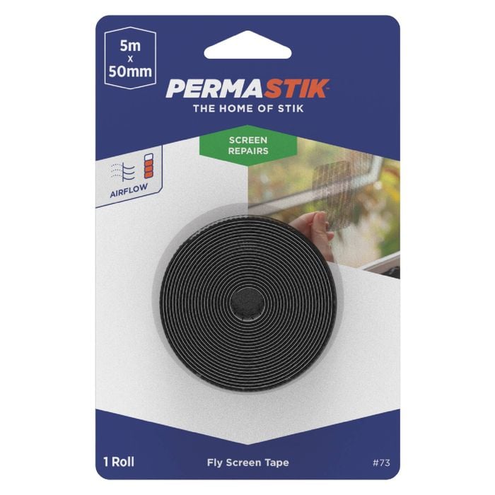 Permastik 5m Black Fly Screen Repair Tape