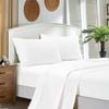 Fabric Fantastic 1000tc Ultra Soft Queen Size Bed White Flat & Fitted Sheet Set