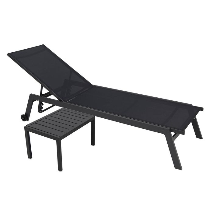 Eaglemont 2pc Sunlounge Setting - Gunmetal
