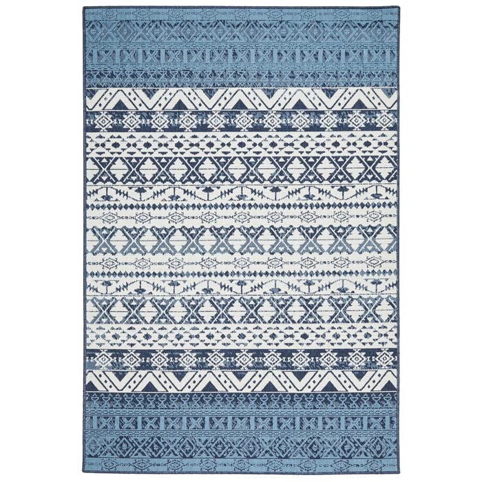 Breeze 3333 White Blue 280X190Cm Rug