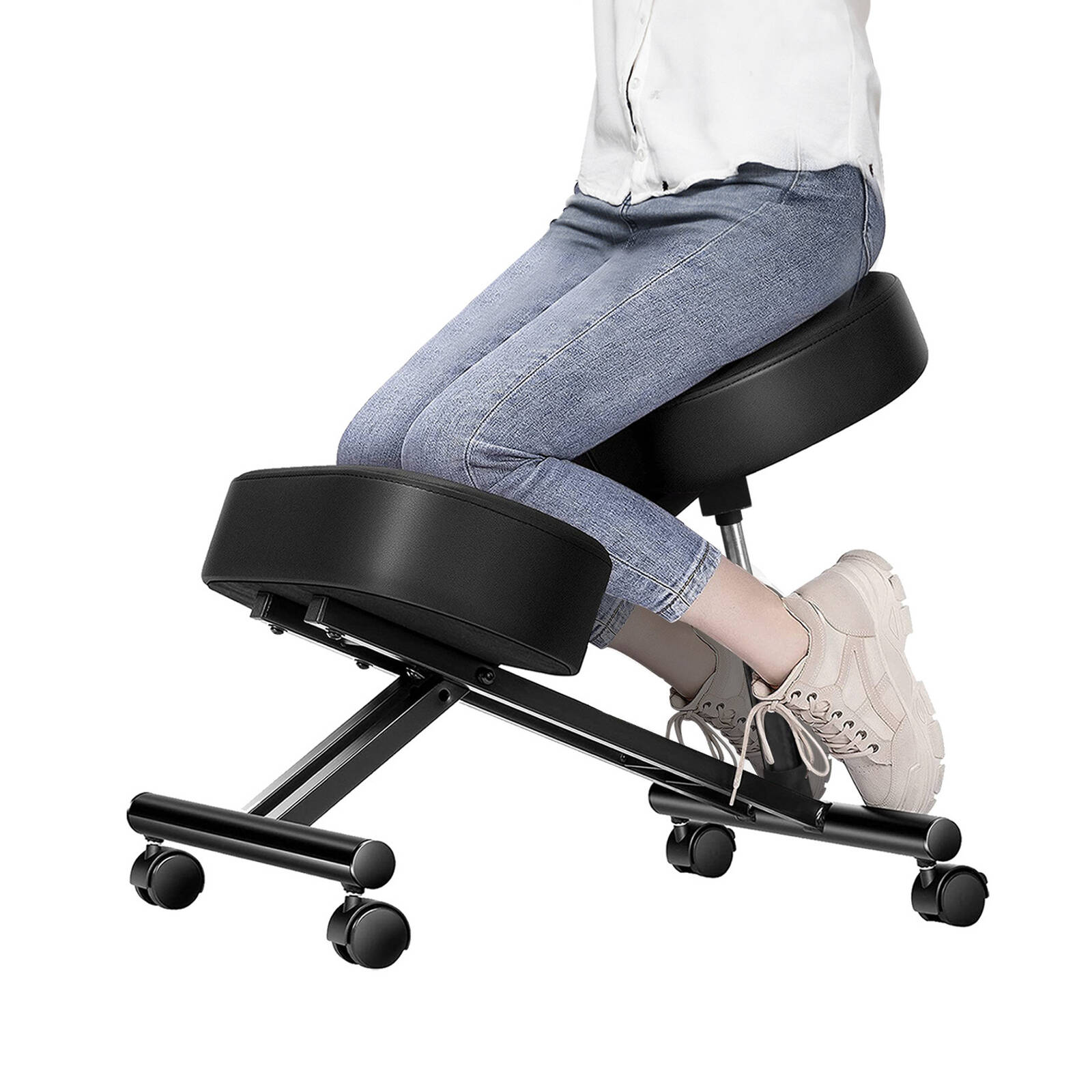 Ergonomic Kneeling Chair Adjustable Stool Kneeling Pad For Back Posture without Backrest Bunnings Australia