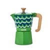 La Cafetiere Venice Aluminium Espresso Maker 6 Cup Cyan Tides