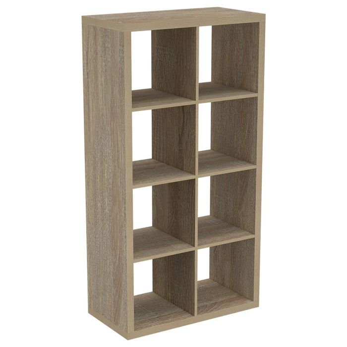 Practa 760 x 1460 x 390mm Oak 2x4 Cube Storage Unit