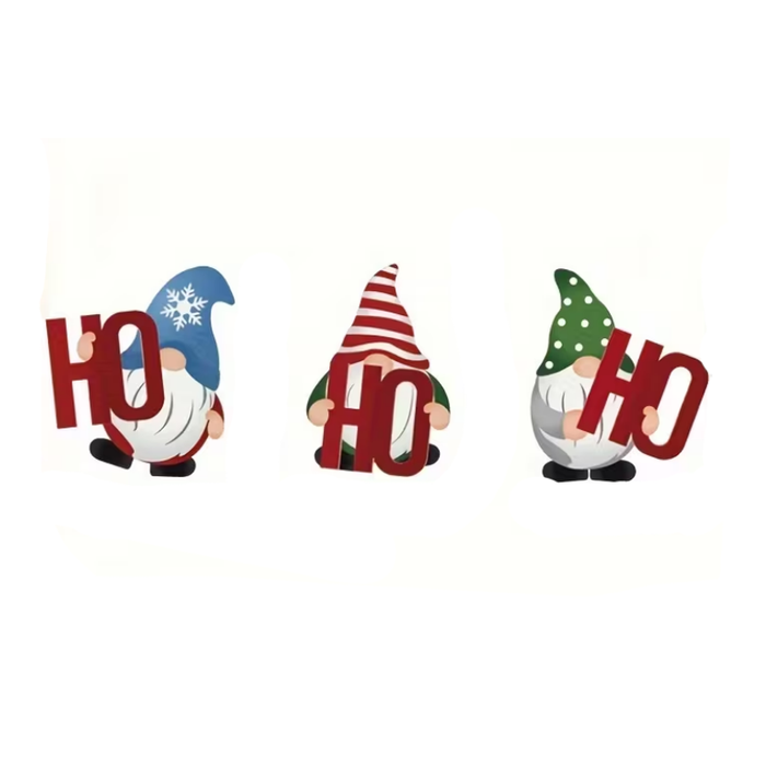 Lifebay Gnome Outdoor Decoration Set Plastic Lawn Statues (3pcs)