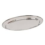 Oval Stainless Steel Serving Platter - 50cm x 35cm