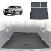 AUSGO Boot Liner for Nissan Patrol Y62 2012-Onwards 3-Piece Set Cargo Trunk Mat Boot Mat