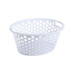 All Set 36L White Circle Oval Laundry Basket