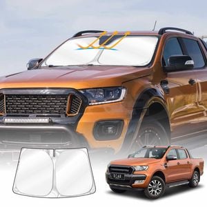 Windshield Sun Shade for Ford Ranger 2011-2022 Blocks UV Rays Sun Visor Protector Sunshade