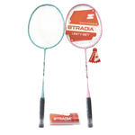 STRADIA Unity Set Badminton Set (2 Racquets + Plastic Shuttlecocks)