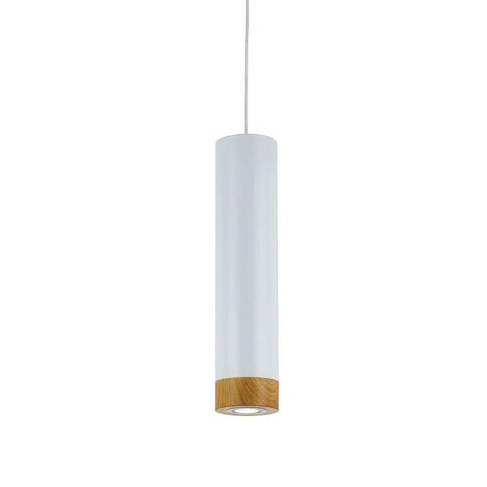 Telbix Dakota Contemporary Pendant Hanging Lamp Light Aluminium White Oak