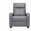 Austen Push Back Recliner Chair PVC - Grey