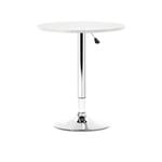 Artiss Bar Table Gas Lift Round Adjustable Kitchen White