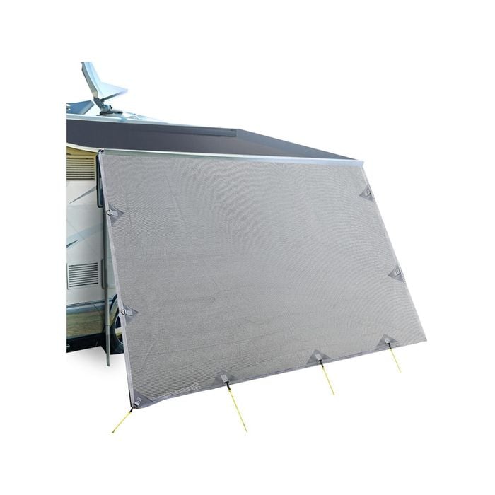 Caravan Privacy Screens Roll Out Awning 4.9x1.95M Sun Shade End Wall Side Screen