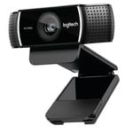 Logitech C922 Pro Stream Full HD Webcam 30fps at 1080p Autofocus Light Correction 2 Stereo Microphones 78 FoV 3mths XSplit Licen