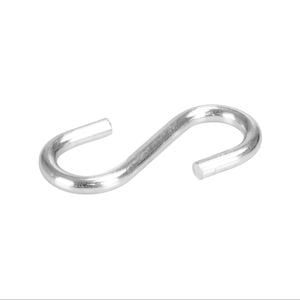 Pinnacle 50 x 4mm Zinc Plated S Hooks - 5 Pack