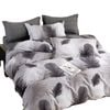 Bloomington 300TC Heidi Grey Reversible Cotton Quilt Cover Set Single