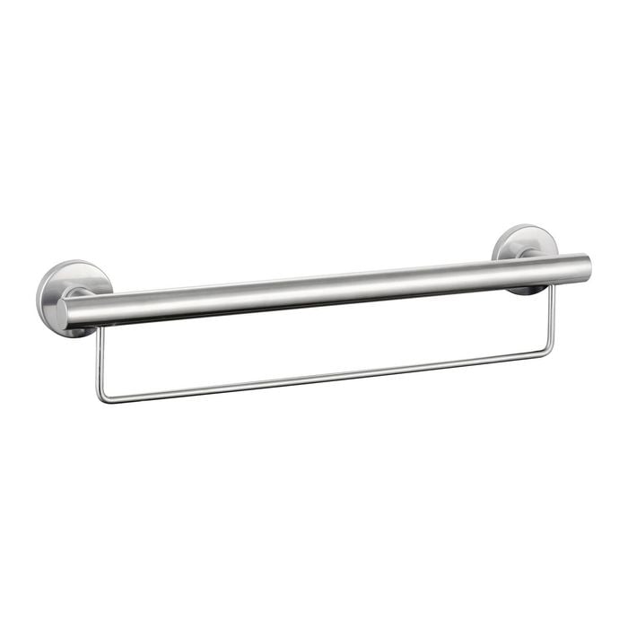 evekare 600mm Stainless Steel Towel Rail With Grab Rail