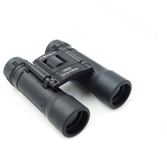 Precision Optical 10x25 Compact Travel Binoculars Black