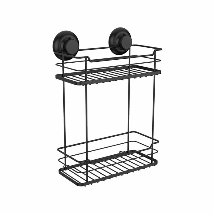 Naleon Black Suction Works 2 Tier Rectangular Basket