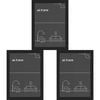 3PK Impact Merch Classic Picture Frame Fits A4 Print 30x21cm - Black