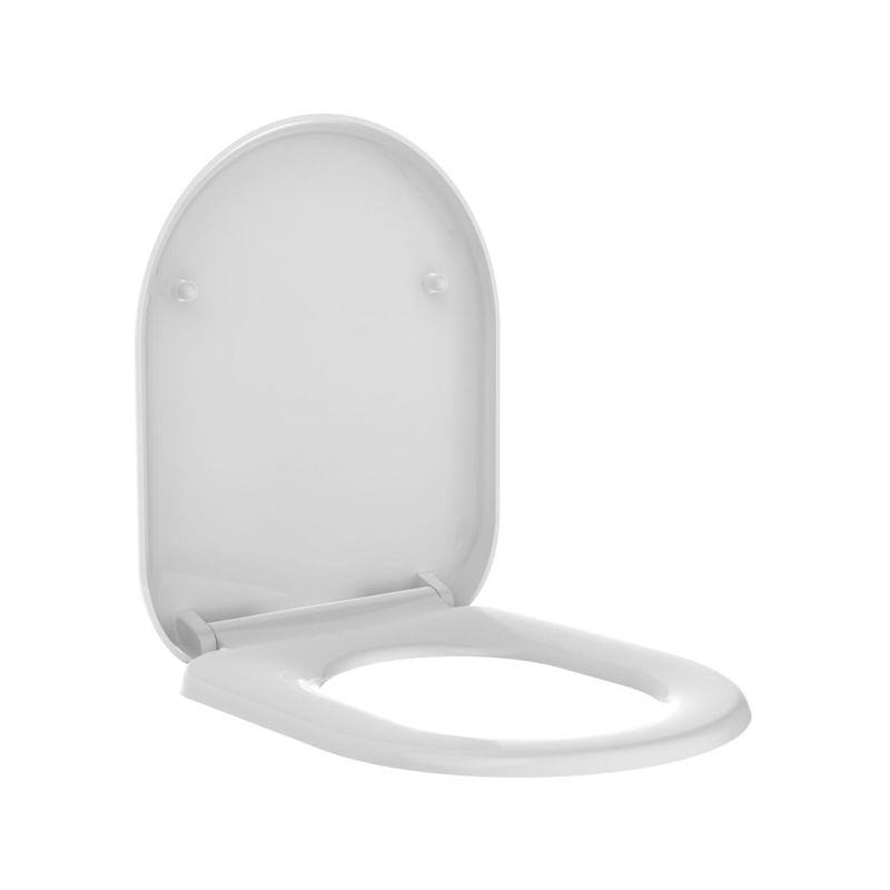 White Premium D Shape Toilet Seat