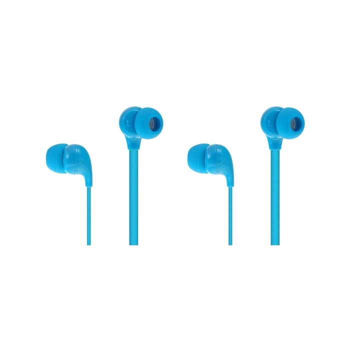 2PK Moki 45° Comfort Buds Music Earphones - Blue Coloured