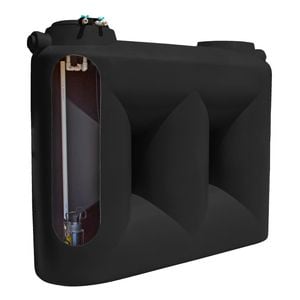 Clark Tanks 2000L Black Tradepack Tank And Davey Evo MK2 Pump