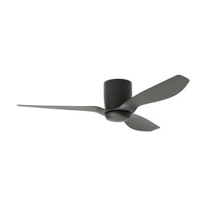 Fanforce 52" Low Profile Smart DC Ceiling Fan With Remote Black/Black