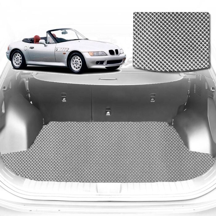 6D Diamond Car Boot Mat for BMW Z3 E36/7, E36/81997-2002-Coupe-Cargo Mat-Grey-Outback GT