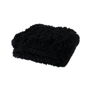 Bloomington Lucia Nutural Collection Shaggy Throw Rug 127 x 152cm Black