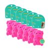 6PK Paws And Claws Vinyl Animal Pet Dog Cat Toy Built-In Squeaker 11x10x8cm