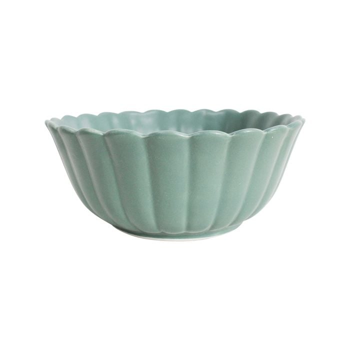 Belle Bayleaf 21cm Ceramic Soup Bowl Round - Green