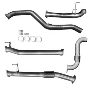 Ignite Exhausts Turbo Back For Mazda Bt50 B30b 3" Cat & Straight Pipe Only Raw Aluminised Steel