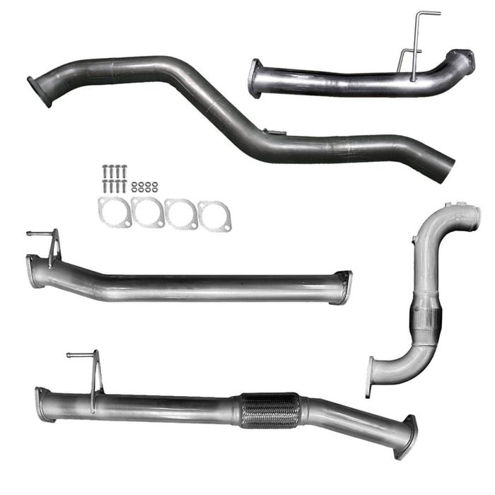 Ignite Exhausts Turbo Back For Mazda Bt50 B30b 3" Cat & Straight Pipe Only Raw Aluminised Steel