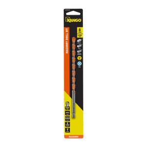 Kango 8 x 200mm 1/4" Masonry Drill Bit