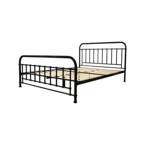 Metallica Queen Bed Size Metal Frame Platform Mattress Base - Black