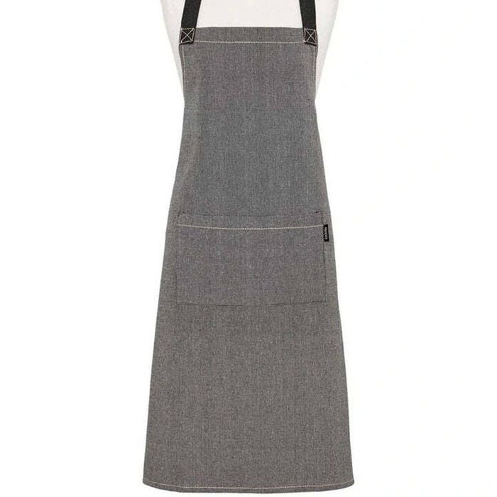 Ladelle Eco Recycled Cotton Kitchen Cooking Apron Charcoal 70x89cm
