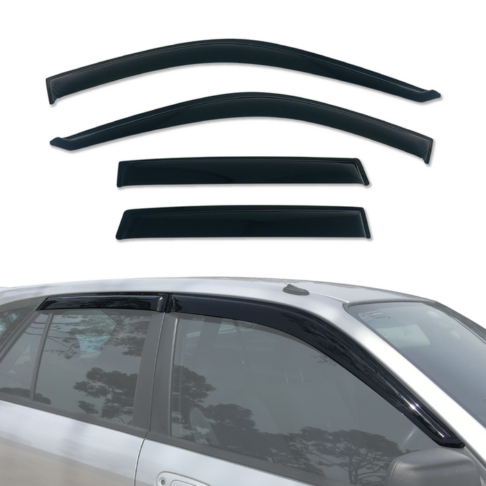 AUSGO Luxury Weather Shields for Ford Laser Hatch 5dr 1998-2002 Weathershields Window Visors Wind Deflectors