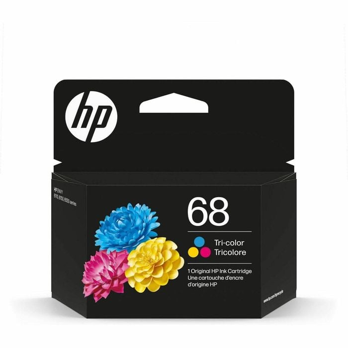 Hp 68 Original Inkjet Ink Cartridge - Tri-colour, Cyan, Magenta, Yellow - 1 Pack - 120 Pages