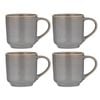 Ladelle Melange Set of 4 Mugs - Light Grey