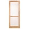 Corinthian Moda Translucent Glass White Oak Internal Door AMODG8 - 820mm x 2340mm x 35mm