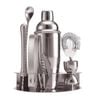8pc Bartender Stainless Steel Cocktail Set w/ Stand - Silver