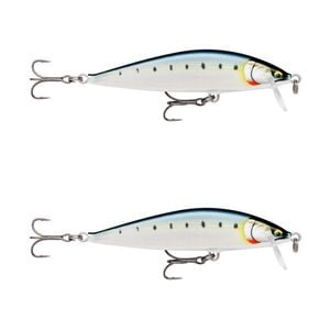 2x Rapala 9.5cm Countdown Sinking Hardbody Balsa Fishing Lures -Gilded Maiwashi