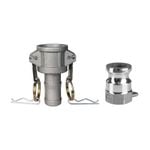 Ozito 25mm 1" Type C & A Camlock - 2 Piece Set