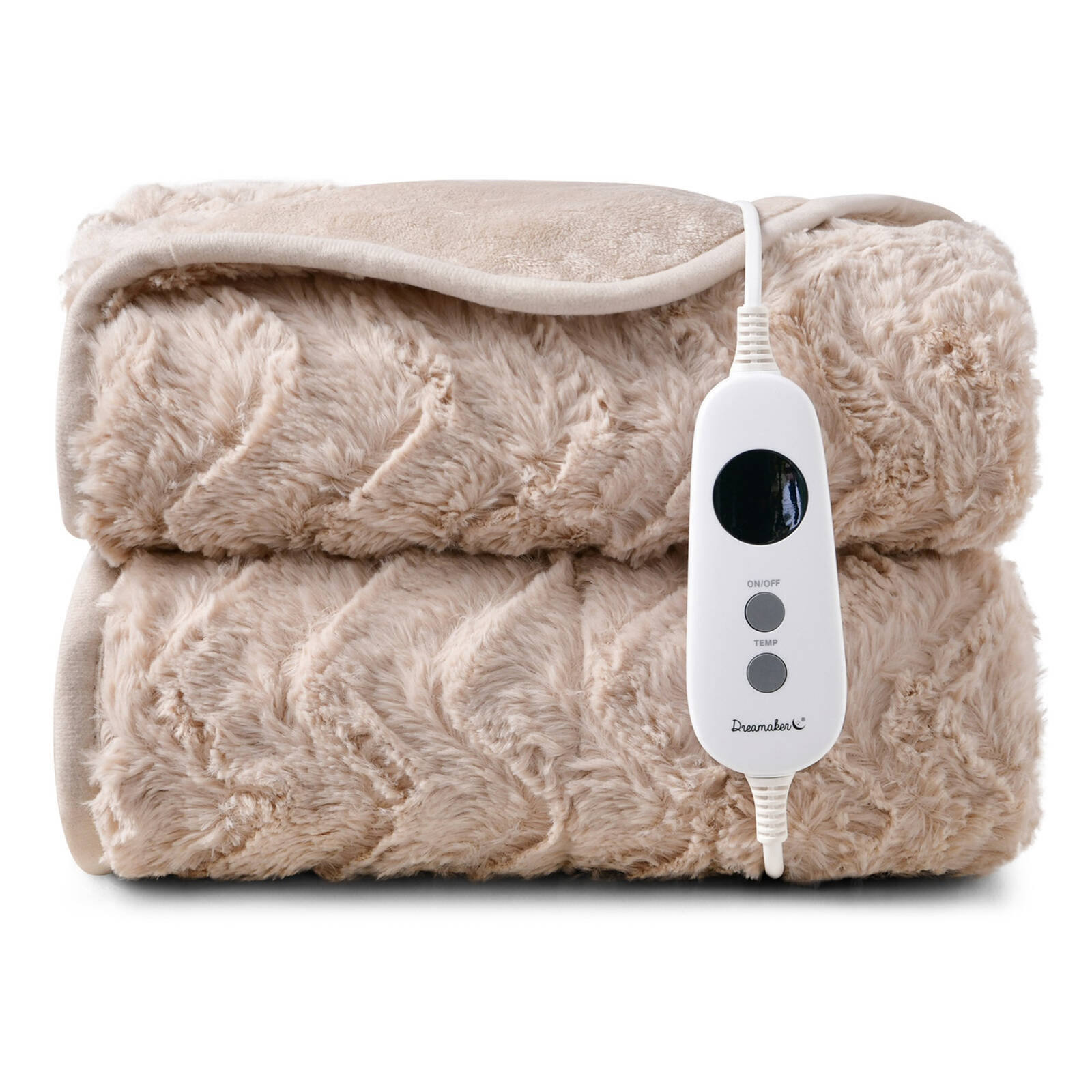 Dreamaker Felix 500gsm Faux Fur Washable Electric Heated Throw